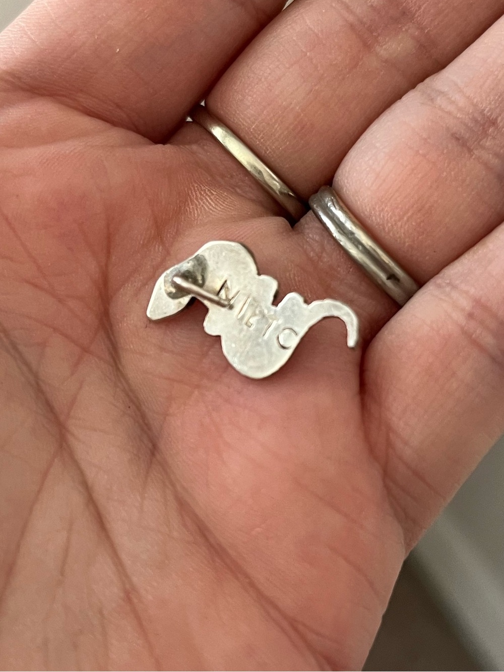 Vintage Zuni by Ray Nieto silver snake pendant - Picture 2 of 2